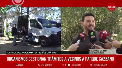 "Entre R&iacute;os con vos": vecinos gestionan tr&aacute;mites en organismos p&uacute;blicos en Parque Gazzano